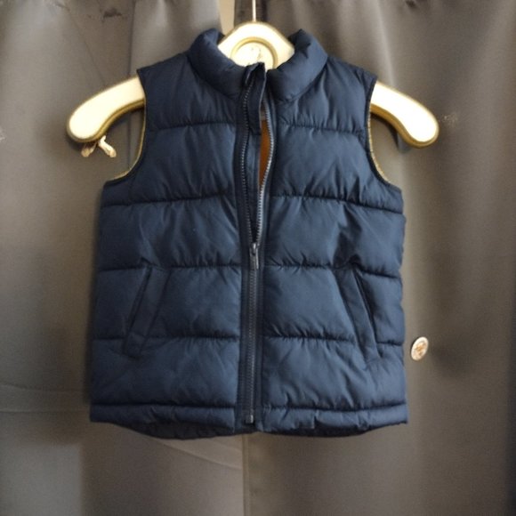 Old Navy, Navy blue and yellow vest 5t - Picture 1 of 3